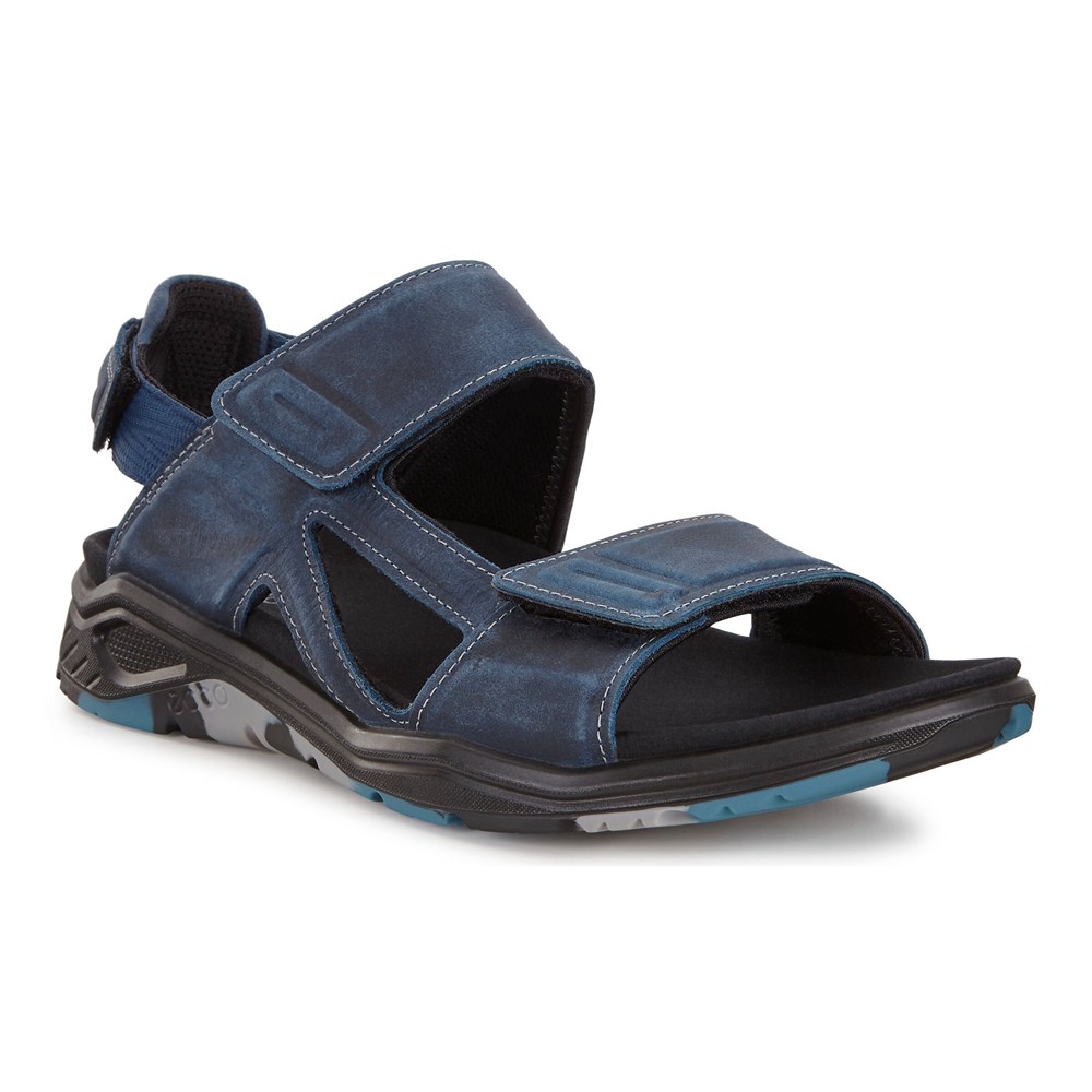 ECCO Mens Sandals Navy - X-Trinsic Flat - DWU-408731